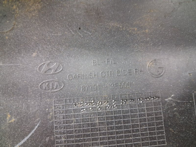 Накладка крыла Kia Sorento BL 2.5 DIESEL D4CB 2002 задн. прав. (б/у) Киев - изображение 4