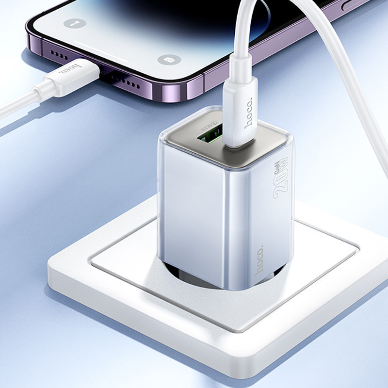 СЗУ Hoco N46 Glorious PD20W+QC3.0 (1USB-A/1C) Херсон - зображення 5