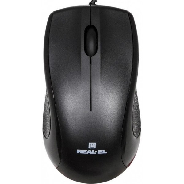 Мишка REAL-EL RM-208 USB Black (EL123200030) (Код товару:13927) Харків - зображення 3