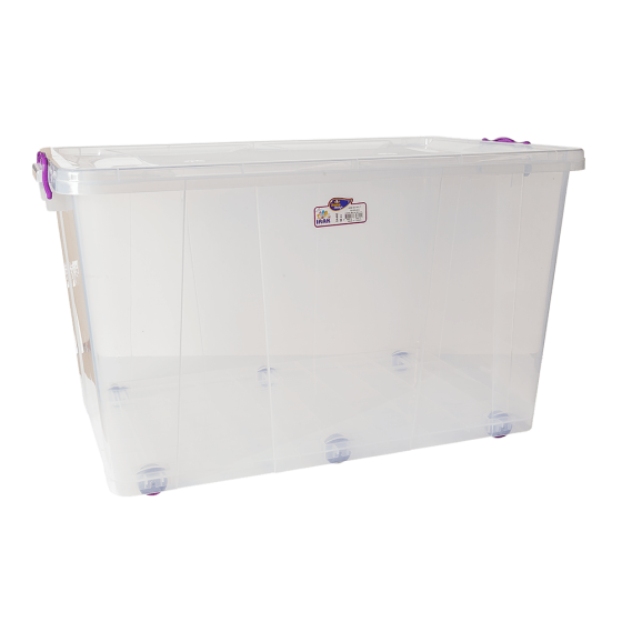 Контейнер на колесах Irak Plastik 80л прозрачный Київ