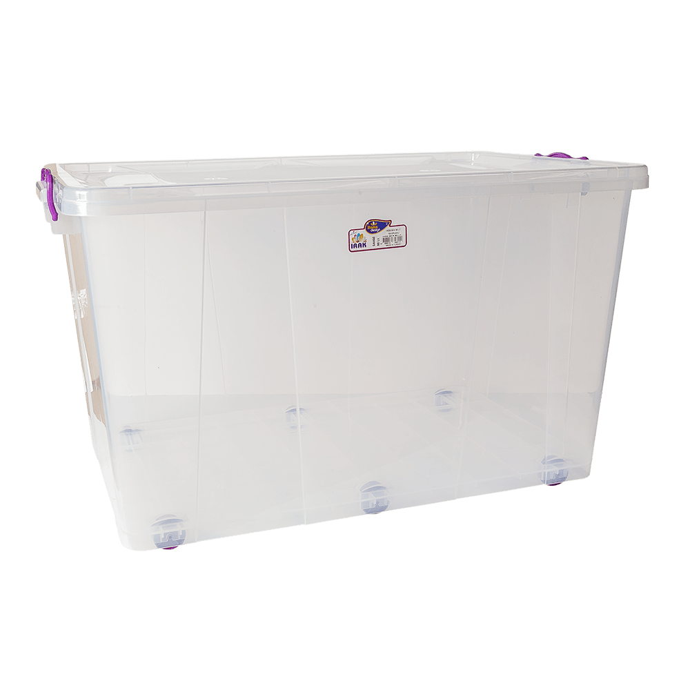 Контейнер на колесах Irak Plastik 80л прозрачный Київ - зображення 1