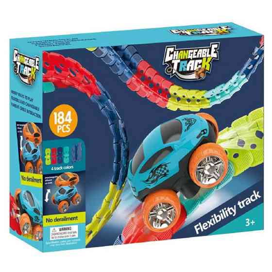 Интерактивный трек с инерционной машинкой SHT 388 Changeable Trak (184pcs/1CAR) Херсон