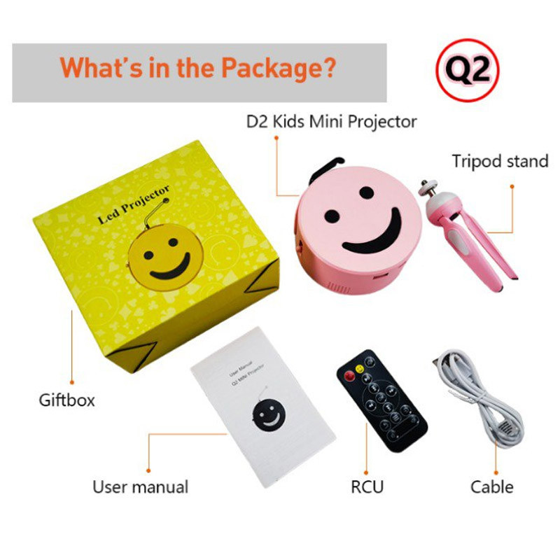 Детский портативный проектор Q2 Mini + трипод Херсон - изображение 8