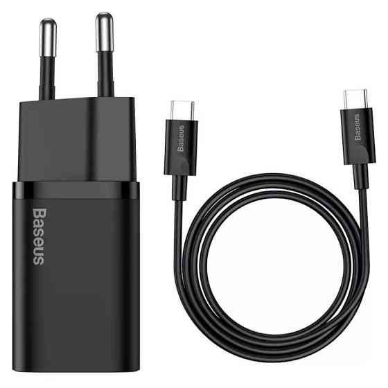 СЗУ Baseus Super Si Quick Charger PD25W (1USB-C) + кабель Type-C to Type-C (TZCCSUP-L) Херсон