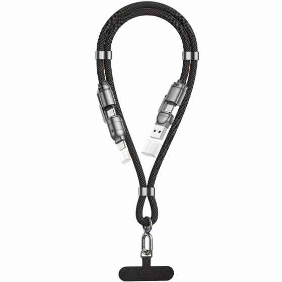 Дата кабель-шнурок ACD-X65 4in1 Type-C/USB to Lightning/Type-C 240W (1.5m) Херсон