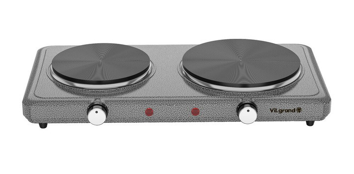 Электроплита Vilgrand VHP182F GRAY 2500 Вт серая Київ - зображення 2