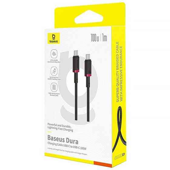 Дата кабель Baseus Dura Series Fast Charging Type-C to Type-C 100W (1m) (P10377803U01) Херсон