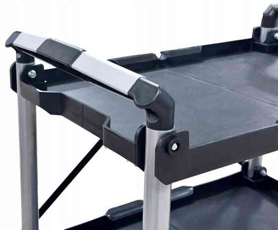 Тележка инструментальная складная 3 открытые пластиковые полки (SF6007) G.I.KRAFT GI37104 Харків