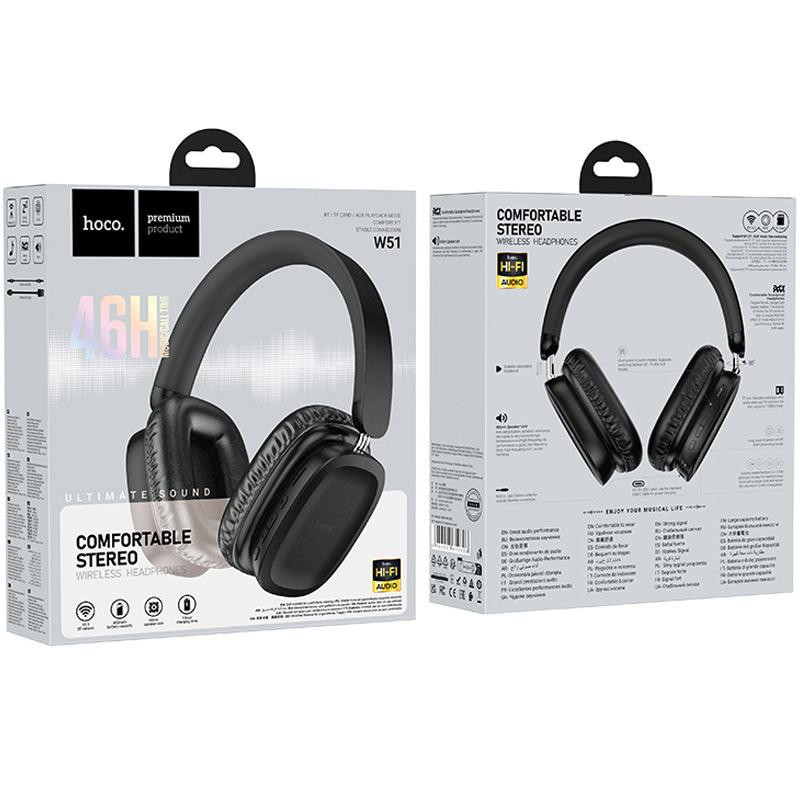 Уценка Накладные беспроводные наушники Hoco W51 Delightful Херсон - зображення 2