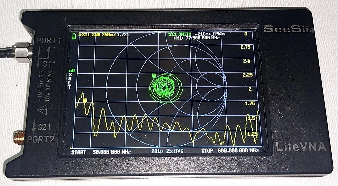 Антенна 75-600MHz 3dBi, до 25W, RG174 3 м SMA-female, на магнитном основании, для радиостанций Дніпро - зображення 2