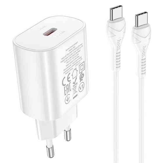 СЗУ Hoco N22 Jetta PD25W (1USB-C) + кабель Type-C to Type-C Херсон