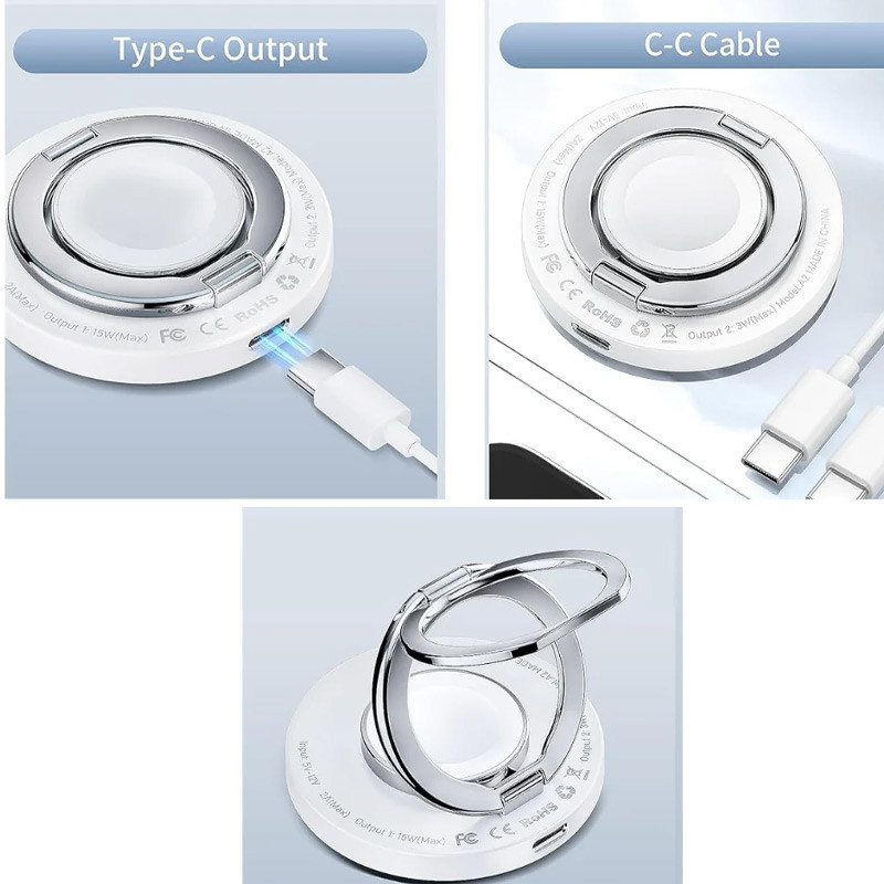 БЗУ WIWU Wi-W027 3 in 1 wireless charger Херсон - зображення 6