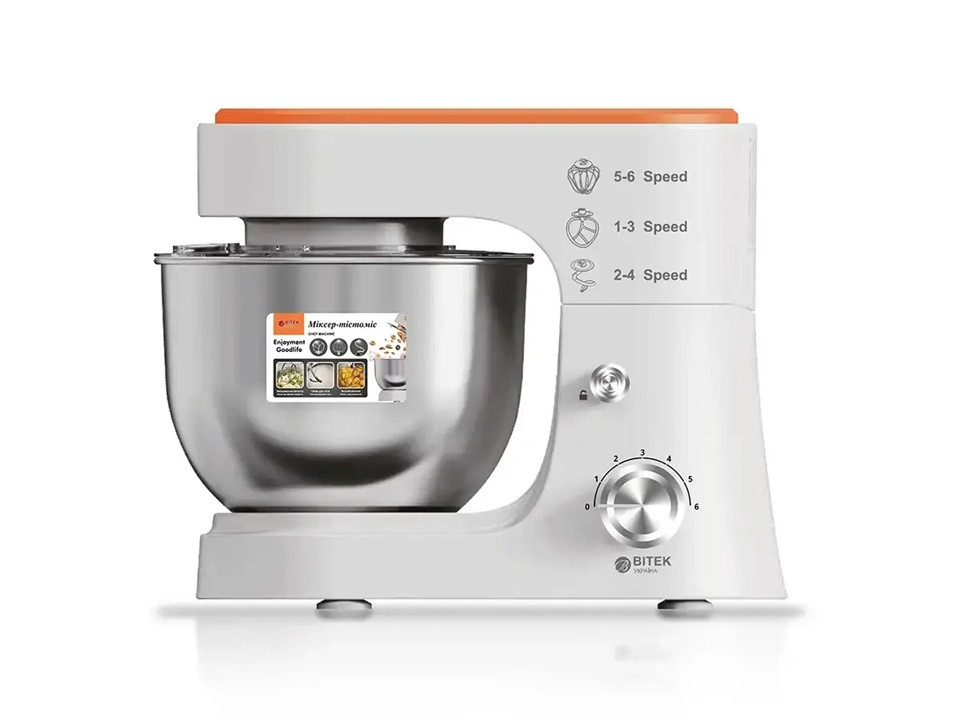 Миксер-тестомис стационарный Bitek BT-6611 3000 Вт белый Київ - зображення 1