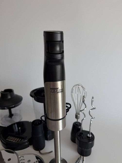 Блендер погружной в наборе Zepline ZP-00347 1500 Вт черный Київ - зображення 9