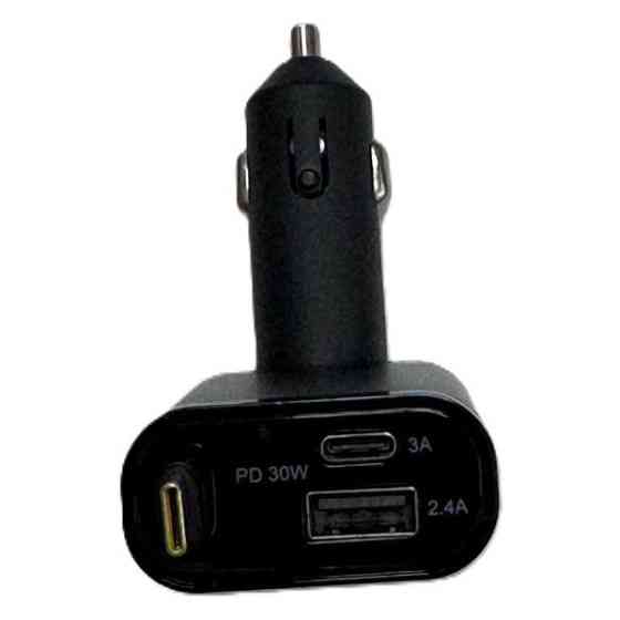 Автомобільний зарядний пристрій DM PT-47 USB+2xType-C 50W Black Харків