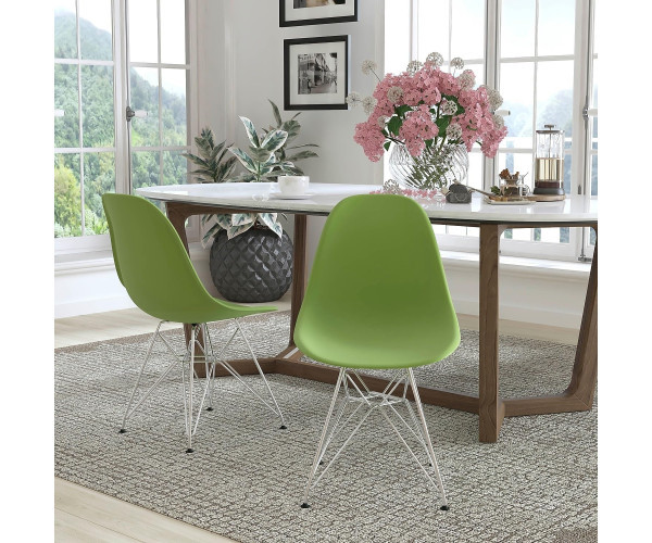 Стілець Тауер ніжки метал пластик зелений Дніпро - зображення 5