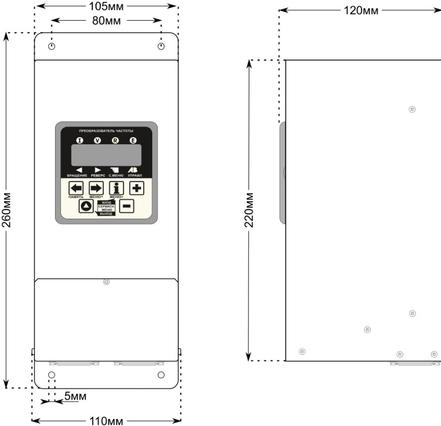 Преобразователь частоты CFM210P – 2,2кВт Дніпро - зображення 10