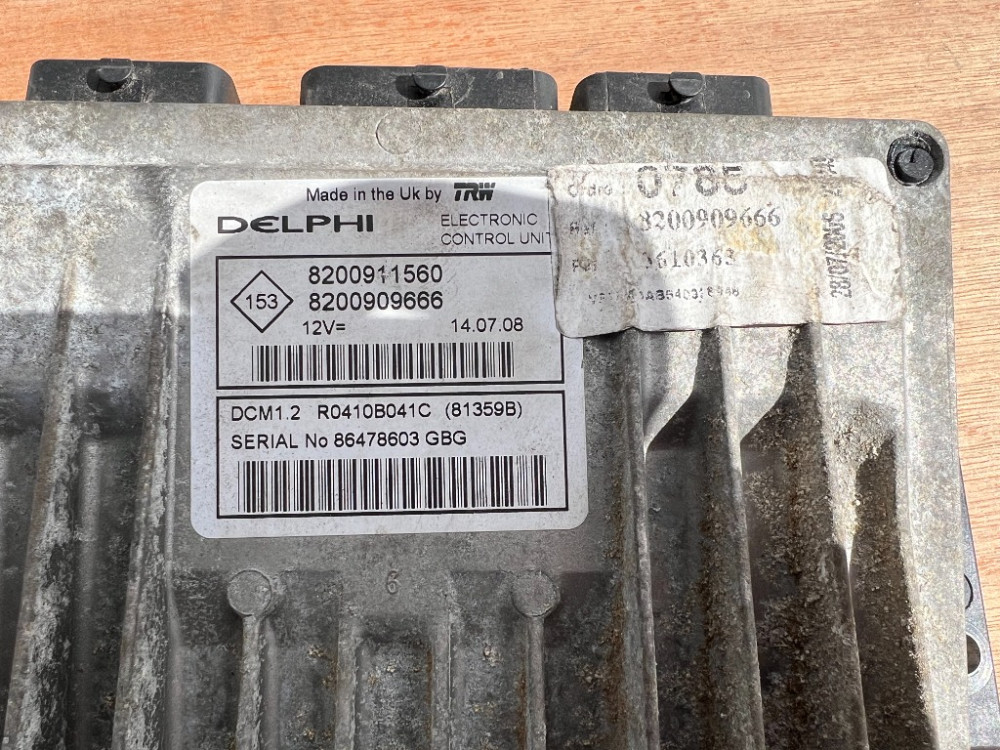 ЭБУ блок управления двигателем Renault Kangoo 1.5 dci 2008-2021 (8200909666) Ковель - зображення 3