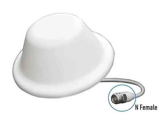 Антенна GSM 4G 5G Wi-Fi 600-3700 МГц 2/4/5 дБ, до 50 Вт, потолочная, N-female (11026) Дніпро