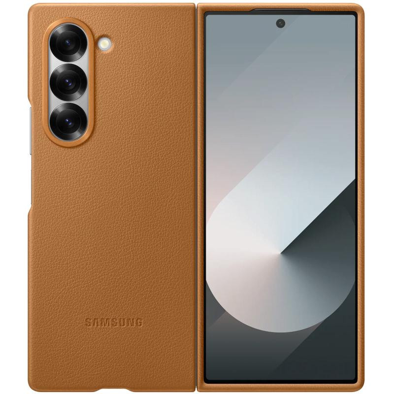 Кожаный чехол Leather Case (AAA) для Samsung Galaxy Z Fold7 Херсон - зображення 1
