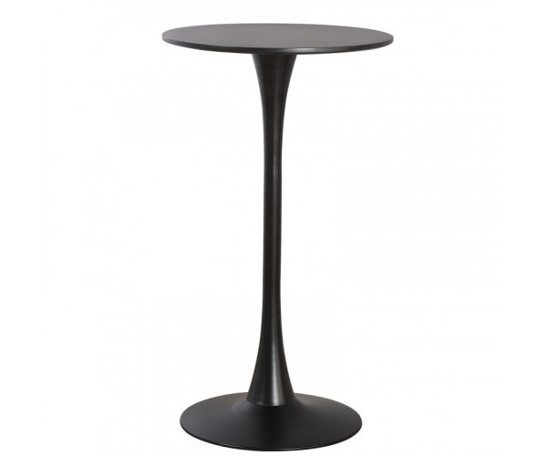 Стіл Тюльпан Н високий барний чорний д. 60 см Дніпро - зображення 1