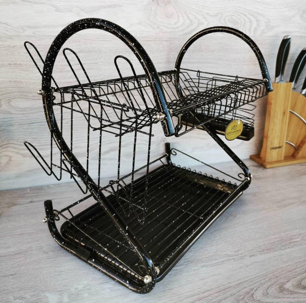 Сушарка настільна 2-х ярусна Edenberg EB-2109M-Black 26х41х56 см чорна Київ - зображення 1
