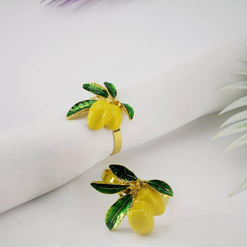 Кольца для салфеток Лимоны 4 шт цветные Одесса - изображение 2