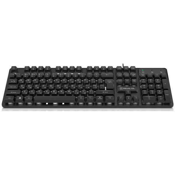 Клавіатура REAL-EL RK-7015 USB Black (EL123100049) Харків - зображення 7