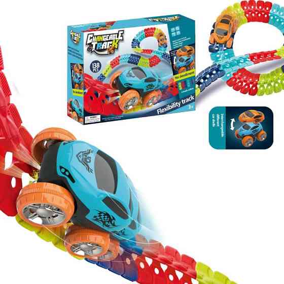 Интерактивный трек с инерционной машинкой SHT 288 Changeable Trak (138pcs/1CAR) Херсон