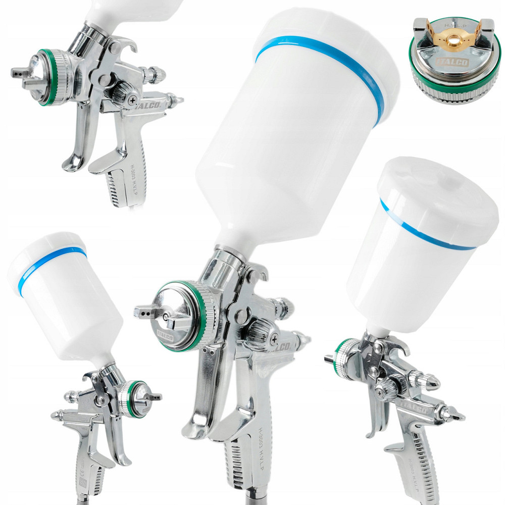 Краскопульт с верхним бачком HVLP 600мл, 1,8мм ITALCO H-3003-1.8 Харків - зображення 2
