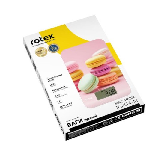 Весы кухонные Rotex MaСaron RSK14-P-MaСaron 5 кг Киев - изображение 5