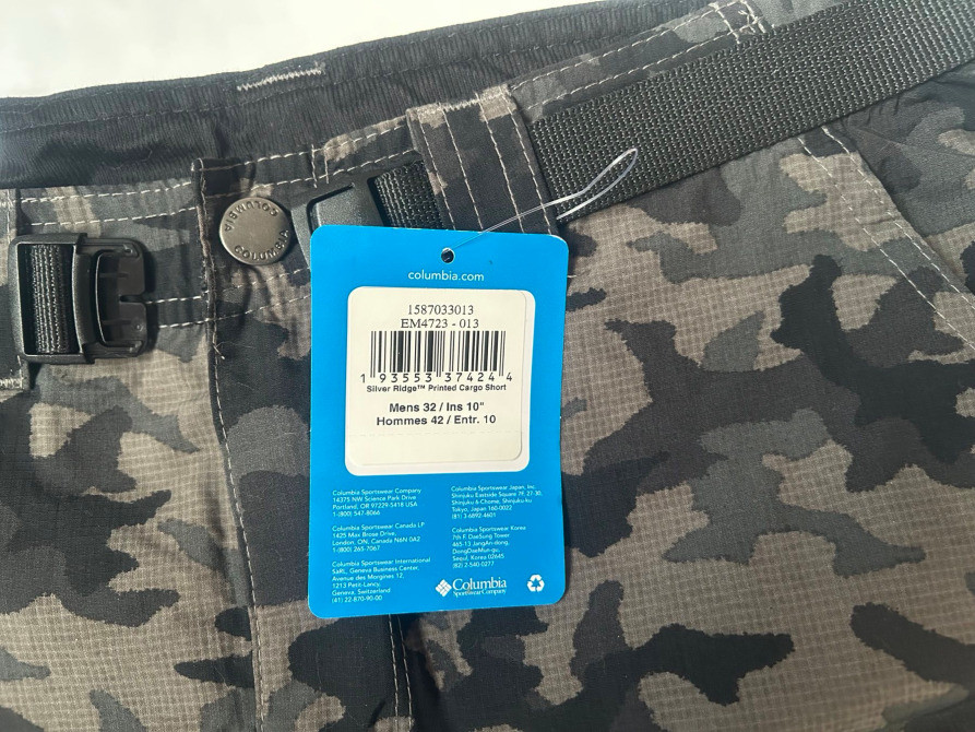 Нові оригінальні шорти Columbia Silver Ridge ii printed cargo / Pозмір 32 Київ - зображення 7