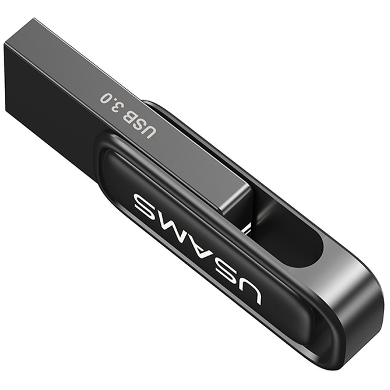 Флеш-накопитель Usams US-ZB333 USB 3.0 Zinc Alloy Rotating – 128GB Херсон - зображення 3