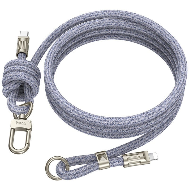 Дата кабель-шнурок Hoco GH7 Elegant Type-C to Lightning (1.8m) Херсон - зображення 4