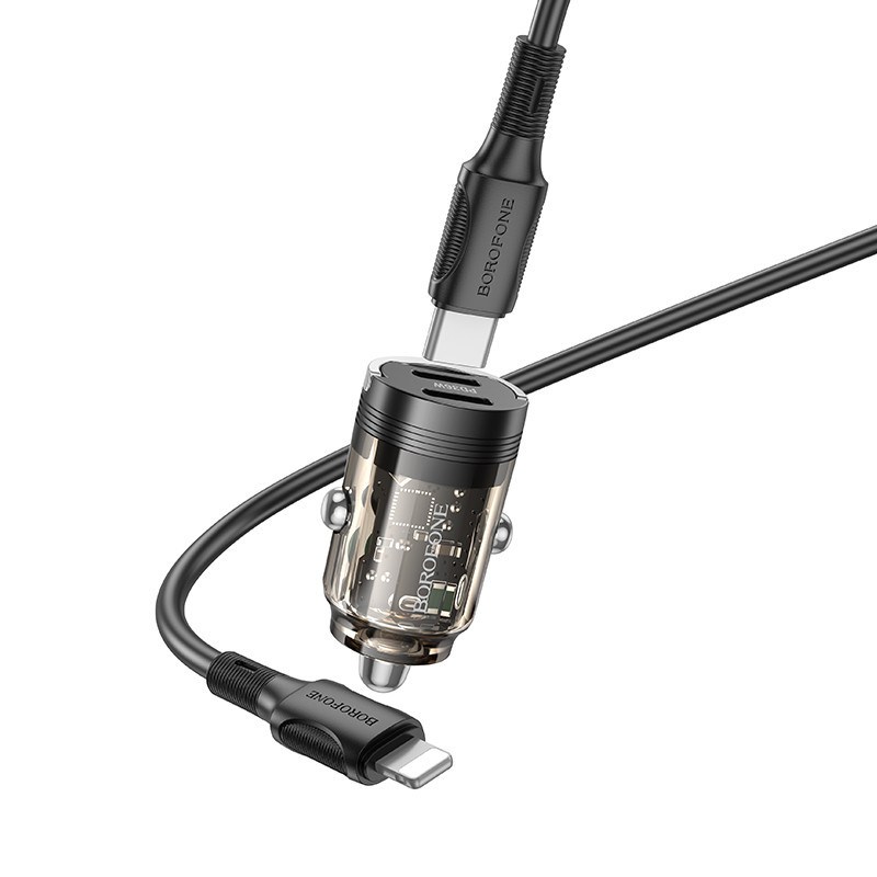 АЗУ Borofone BZ29B Outstanding PD36W (2USB-C) + кабель Type-C to Lightning Херсон - зображення 2