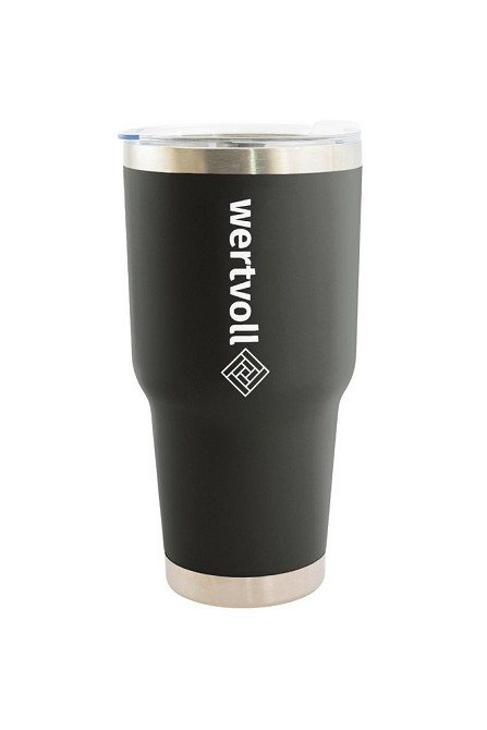 Термокружка WERTVOLL "YUMMY" 900 мл SS черная RX-7002BK Харьков - изображение 1