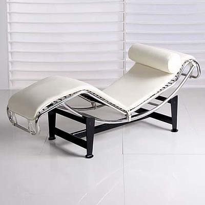 Шезлонг Лекор нержавіюча сталь, білий або чорний шкірозамінник Дніпро - зображення 6