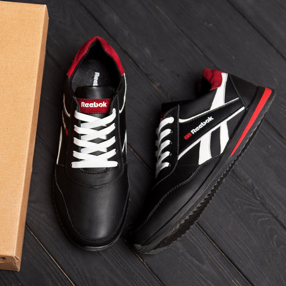 Мужские кожаные кроссовки Anser NS black Київ - зображення 9