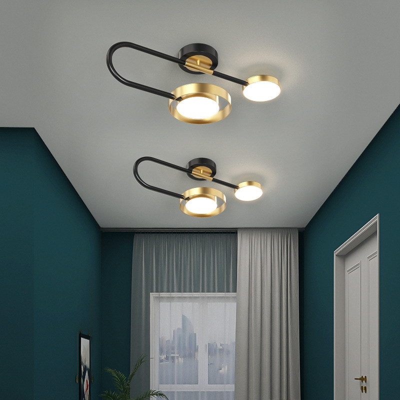 Люстра стельова LED BD8886-bk-ab-k Чорний 6х22х45 см. Киев - изображение 1