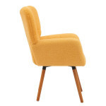 Крісло у вітальню жовта, сіра тканина Флор Дніпро - зображення 5