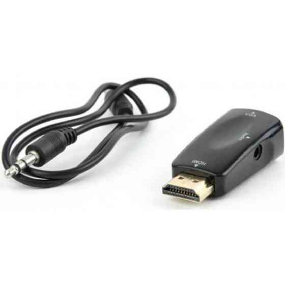 Адаптер Cablexpert HDMI-VGA-3.5мм чорний (AB-HDMI-VGA-02) (Код товару:41945) Харків