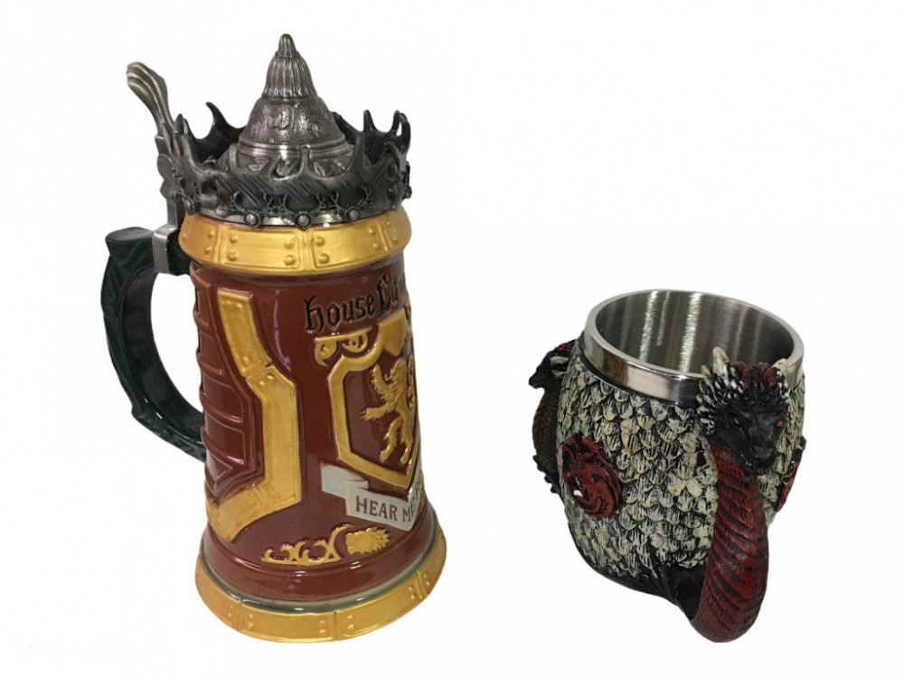 Подарочный набор Кружка Game Of Thrones House Lannister и Кружка Fire And Blood Targaryen 3D Дом Тар Київ - зображення 4
