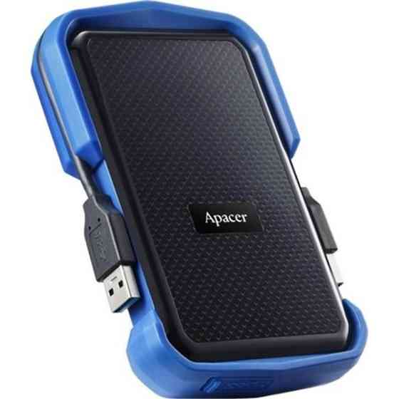 Накопичувач зовнішній HDD 2.5 USB 1.0TB Apacer AC631 Black/Blue (AP1TBAC631U-1) (Код товару:33869) Харьков