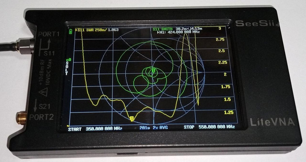 Антенна Yagi 365-480 МГц 8 дБ, до 25 Вт, кабель RG 58U 1 метр с SMA-male разъемом Дніпро - зображення 3