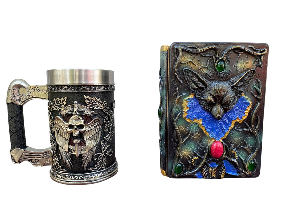 Подарочный набор Кружка 3 Меч в Черепе и Блокнот 3 «Лесной Гримуар Лисы» Київ - зображення 1