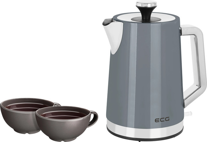 Электрочайник EСG RK 1766 Vintage Scuro 1.7 л серый Киев - изображение 3