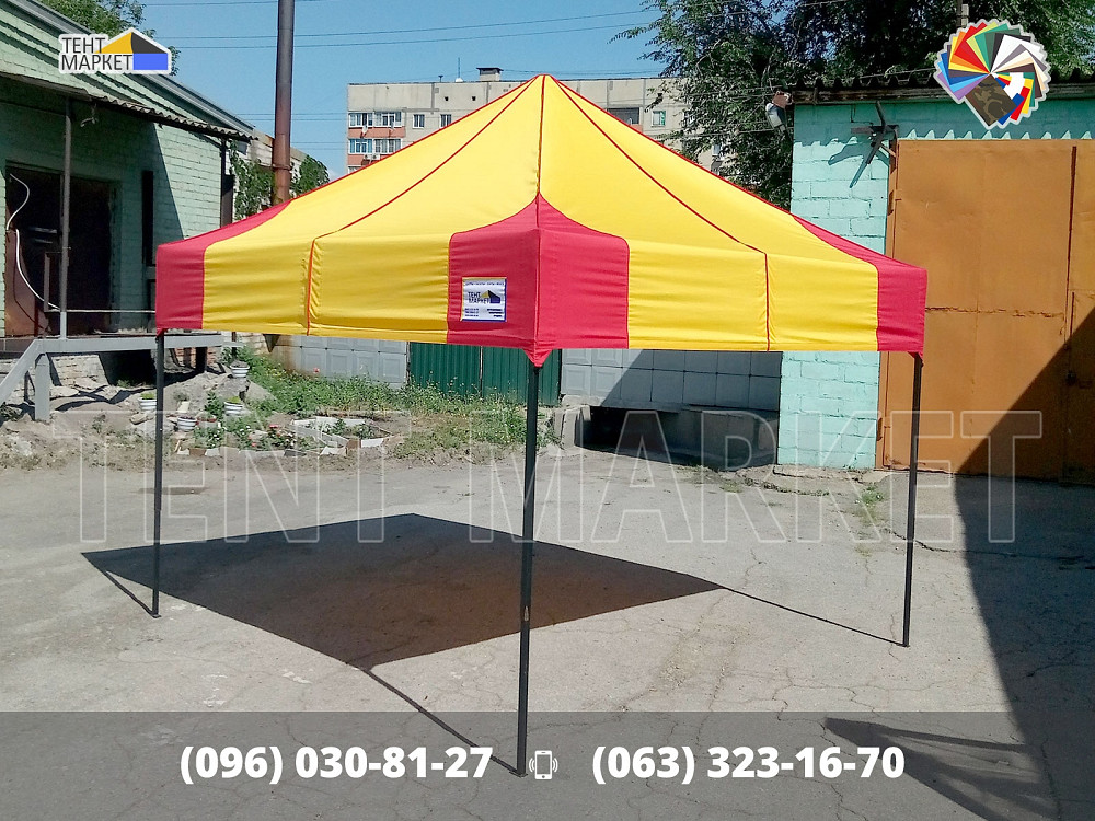 Намет 3х3 швидко-розкладний. Шатри палатки розкладні трансформер. Виготовлення пошиття продаж Запоріжжя - зображення 6