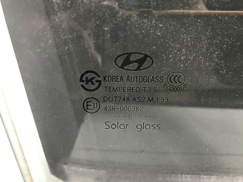 Стекло двери переднее правое Hyundai Santa fe CM 2.7 БЕНЗИН G6EA 2005 (б/у) Киев - изображение 3