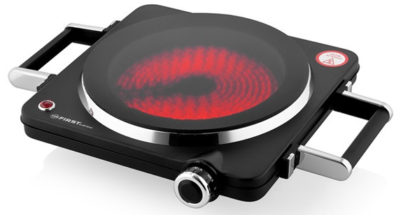 Электроплита First FA-5096-5 1500 Вт черная Київ - зображення 3