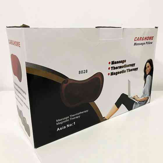 Массажная подушка Car and Home Massage Pillow, массажер для шеи автомобильный Полтава